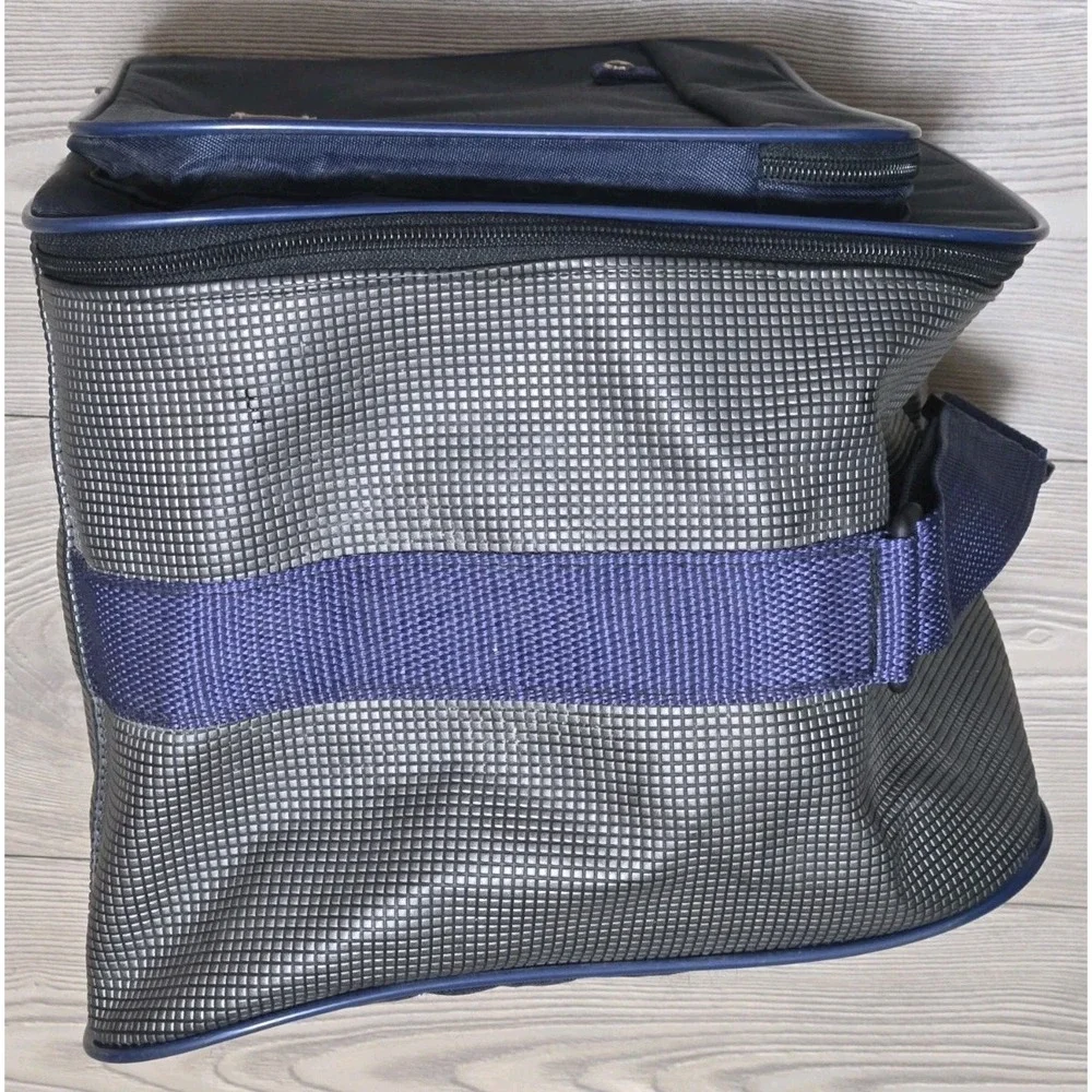 BMW‎ K1100LT Duffle Bag Luggage Nylon Navy Blue / Gray RARE Motorcycle Gym Parts